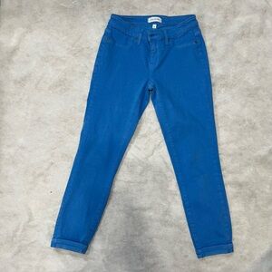 Lila Ryan Sky Pacific Blue Skinny Cropped Dorianna Stretch Jeans Women’s Sz 26